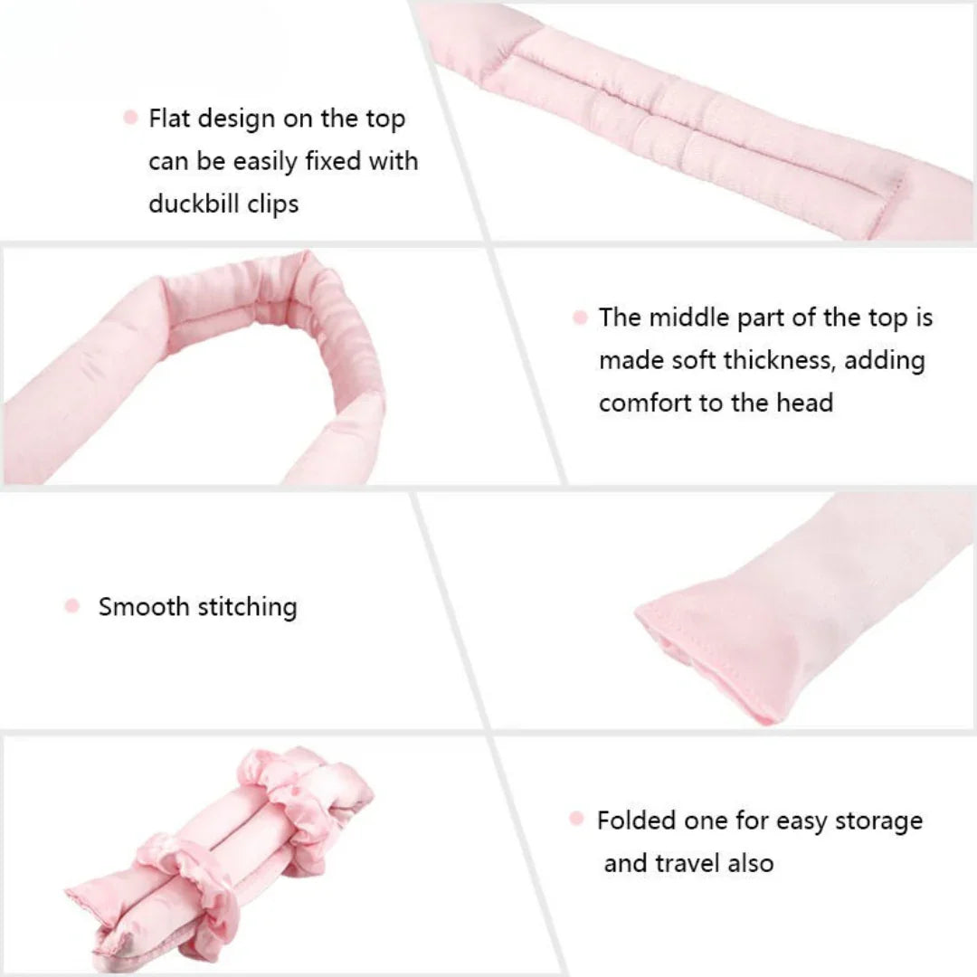 Headband Heatless Hair Curl Curling Ribbon Silk Hair Curlers