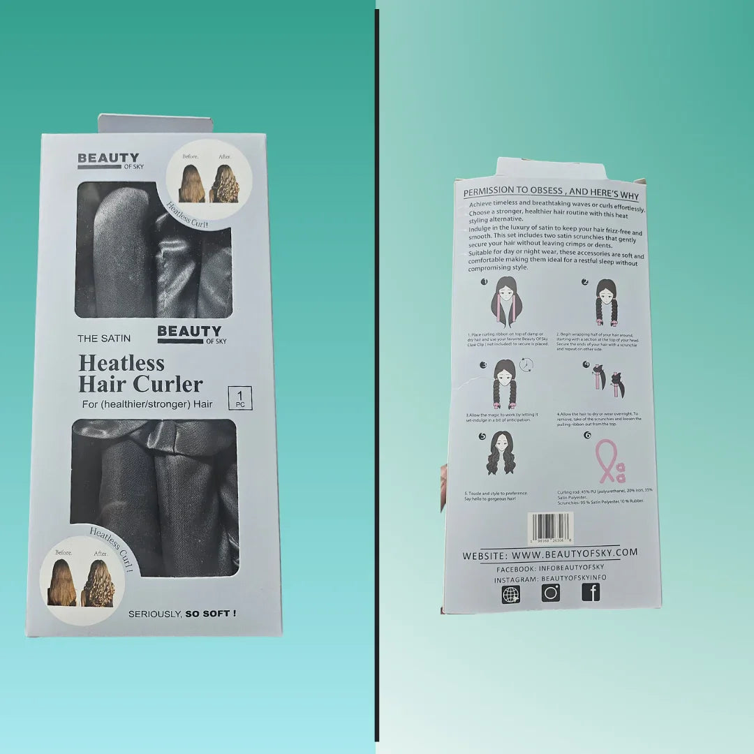 Headband Heatless Hair Curl Curling Ribbon Silk Hair Curlers