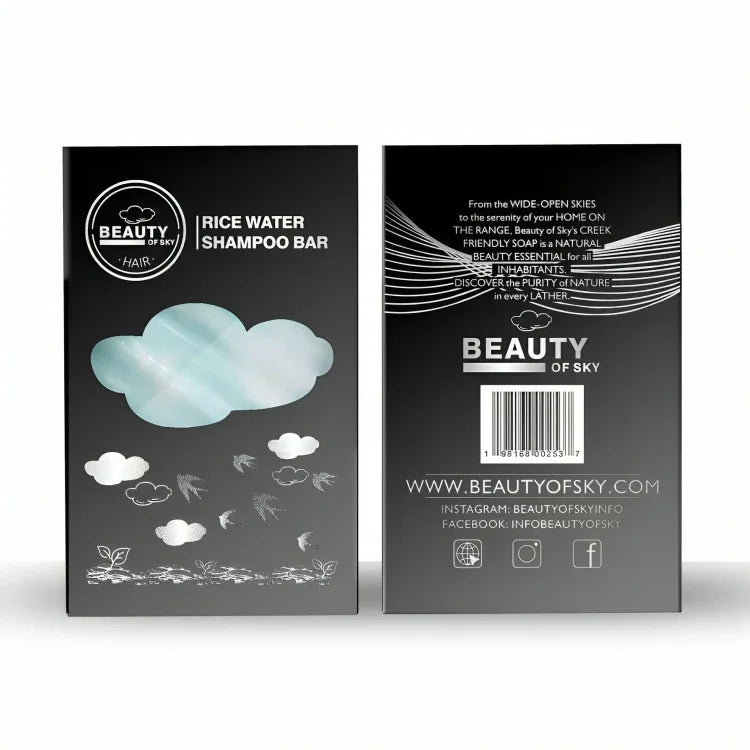 Rice Water Shampoo Soap – Organic Vegan Soap for Strong, Shiny & Healthy Hair